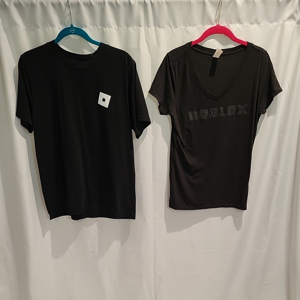 Black Roblox T-Shirt SetROBLOX Graphic T Shirts Black Womans Size M Set 2